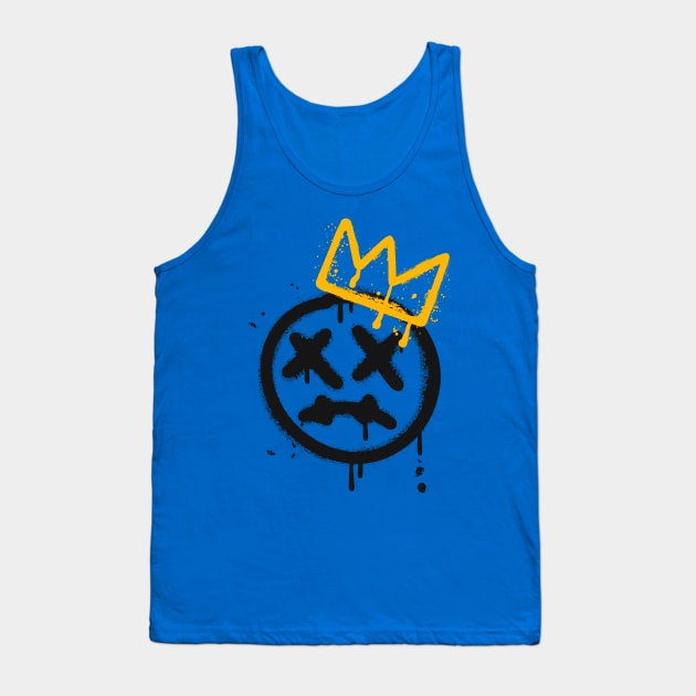 King Sad Face Tank Top by StreetStyleFusion